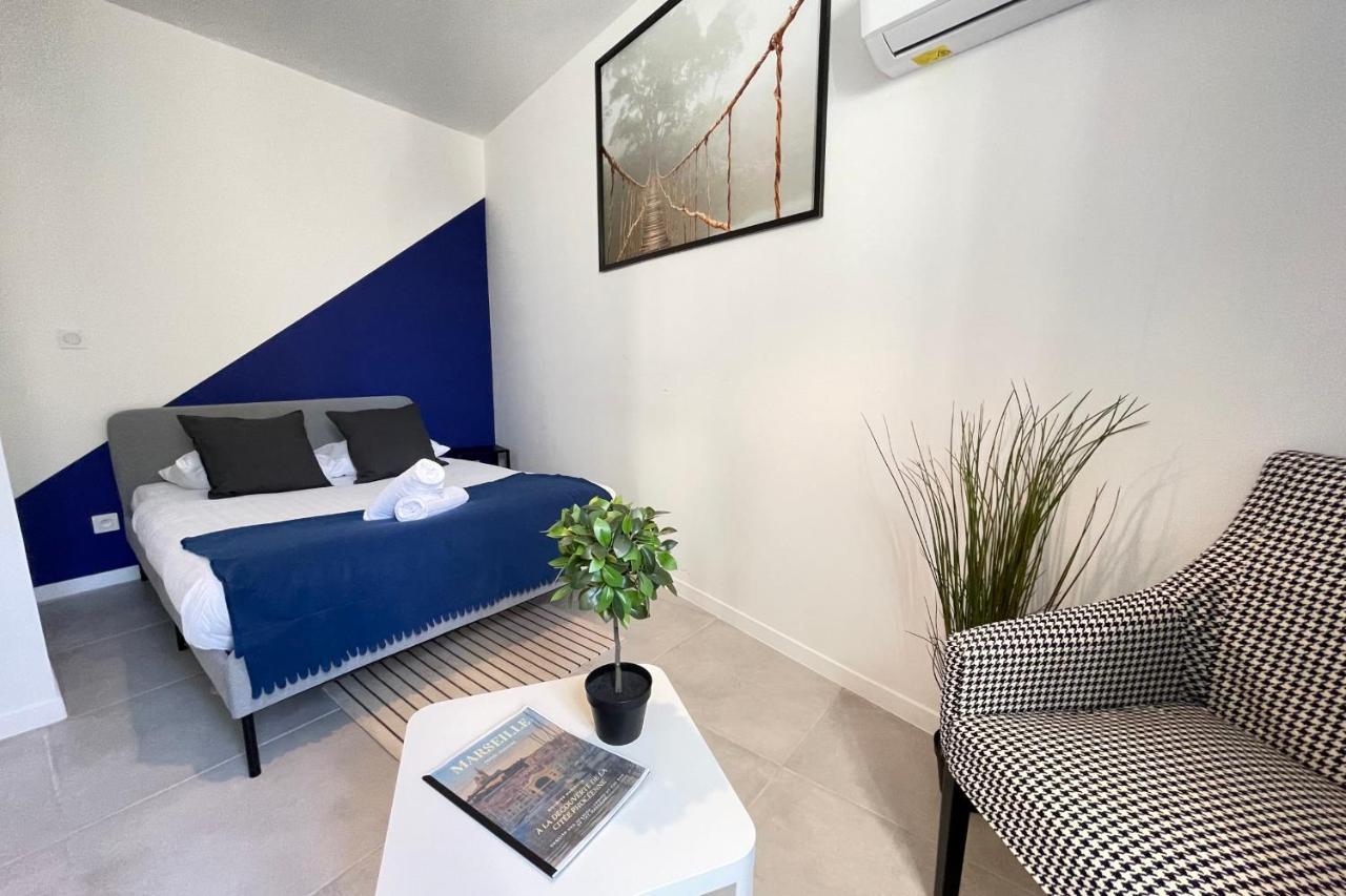 马赛Le Grand Bleu Terrasseclimwifinetflix Proche Gare-Centre公寓 外观 照片